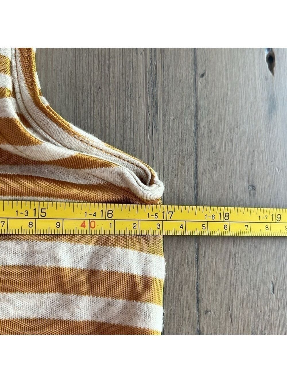 MaxMara Leisure Cina Striped Sleeveless Jersey Maxi Dress in Ochre / Mustard - Picture 8 of 15